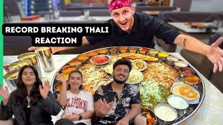 Record Breaking Thali Pune Reaction | India | Foreigners React image