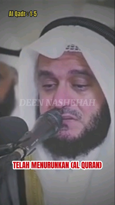 Syekh Mishari Rasyid Alafasy Menangis Membaca Surat Al Qadar (Malam Kemuliaan)