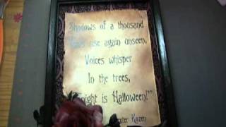 Halloween picture frame