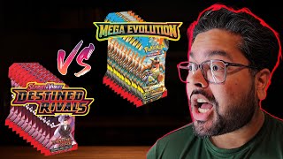 DESTINED RIVALS vs MEGA EVOLUTION 🔥 Pokémon Pack Opening + GIVEAWAY