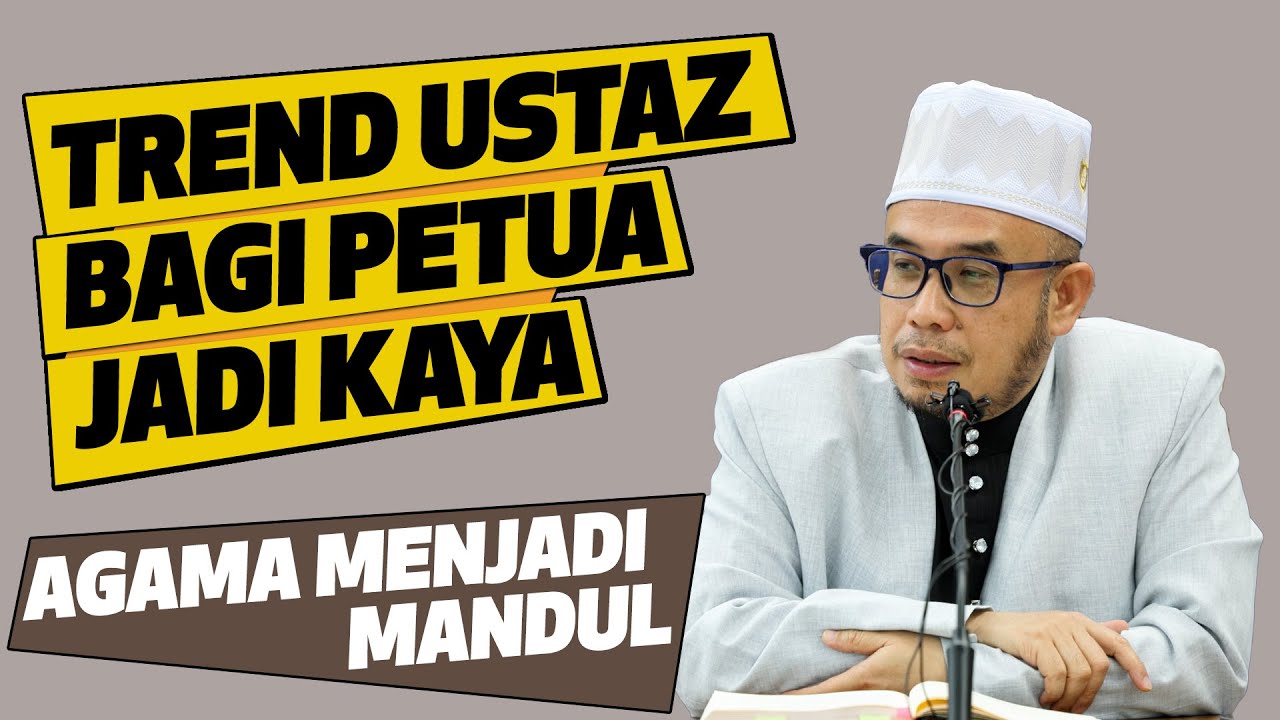 Prof Dr MAZA - Trend Ustaz-Ustaz Bagi Petua Jadi Kaya. | Agama Menjadi Mandul