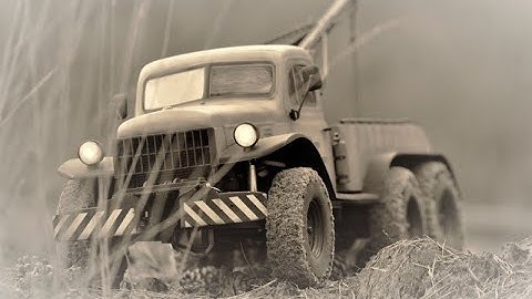 RC axial scx10.2 Dodge 6x6  first run