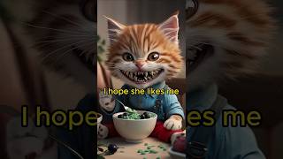 Cute Kitten Has A Crush