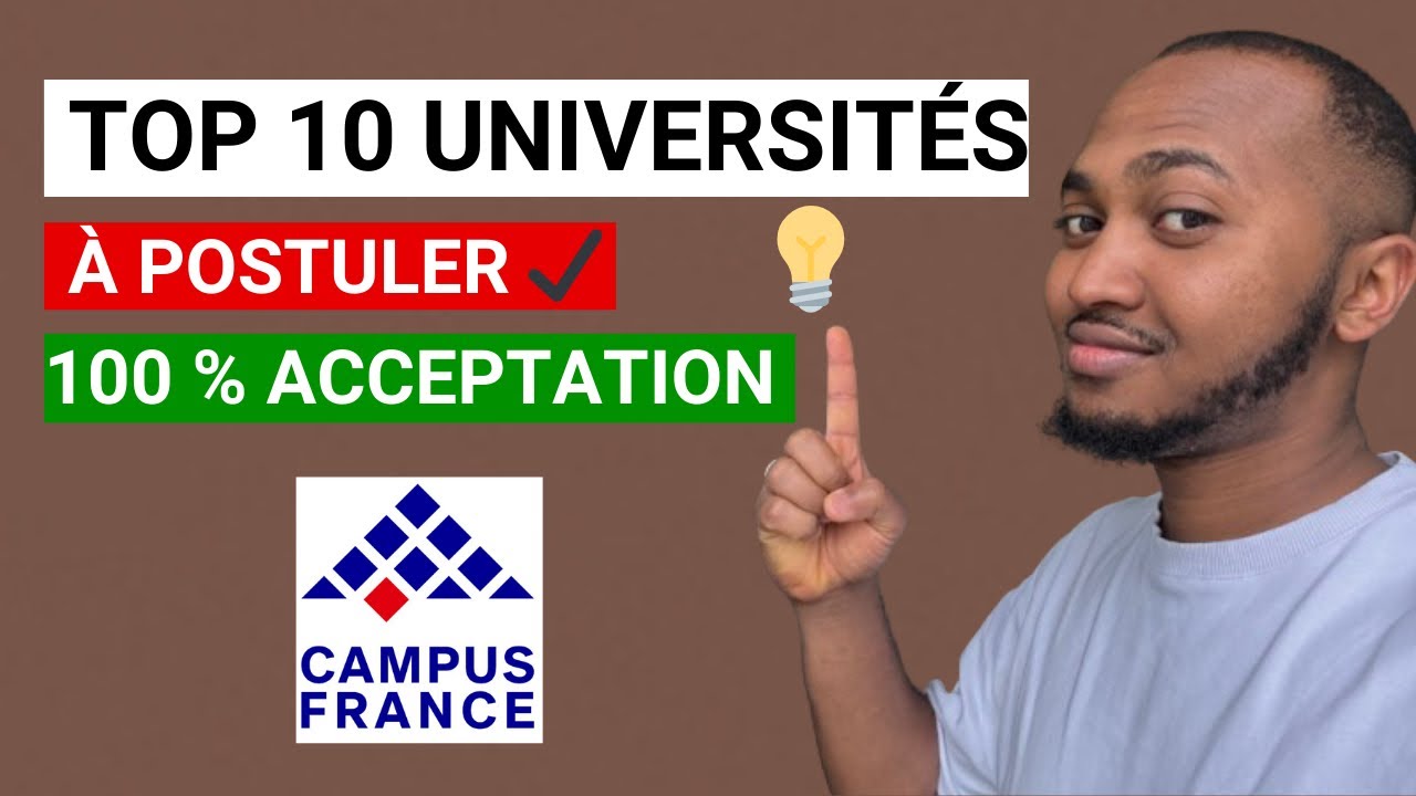 Les Universités qui Acceptent facilement les étudiants étrangers en France 🇫🇷 