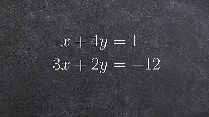 Solve each system of linear equations by substitution