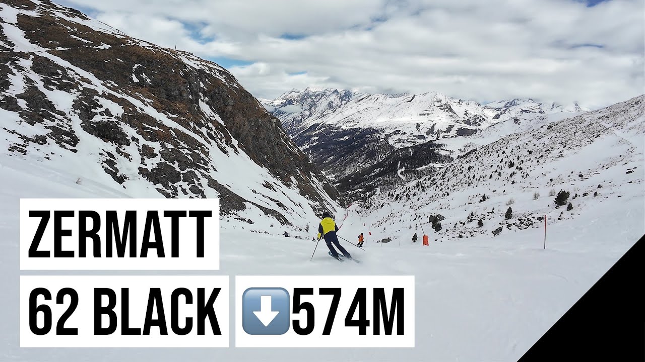 Zermatt, 62 ⚫ BLACK - SCHWARZ (574m Descent, Furgg - Furi) #1 🇨🇭