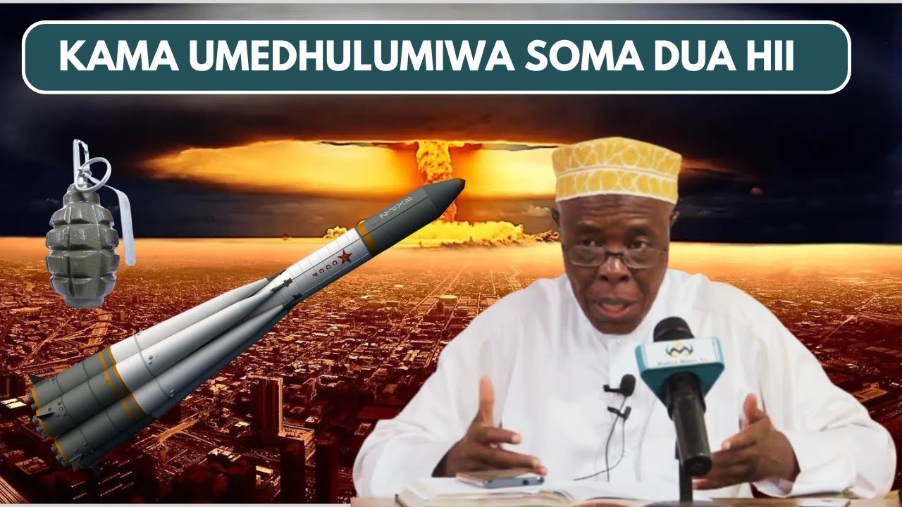 DUA NZITO: UMEDHULUMIWA? SOMA DUA HII KUMTIA ADABU ALIYEKUDHULUMU – SHEIKH HASHIM RUSAGANYA