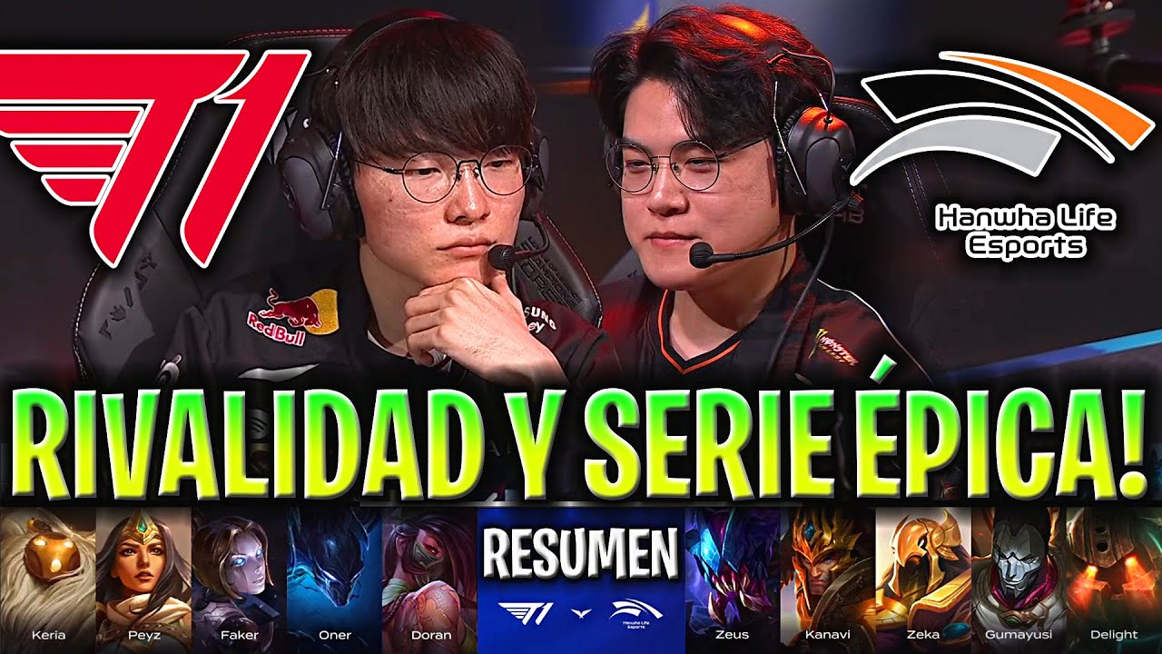 FAKER Y T1 vs GUMAYUSI y ZEUS! 😱SERIE DE INFARTO!🔥 | T1 vs HLE Resumen Completo LCK Cup 2026