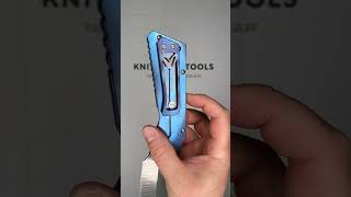 Medford TFF 1 Tumbled S35VN Blade, Blue Titanium Handles, Flamed Galaxy Clip, pocket knife