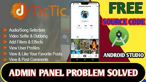 Make a Application Like Tiktok In Android Studio | Free | Admin Panel