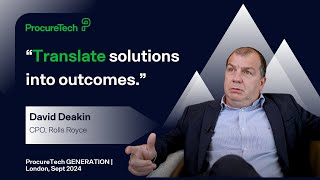Procuretech Generation David Deakin, Cpo, Rolls Royce