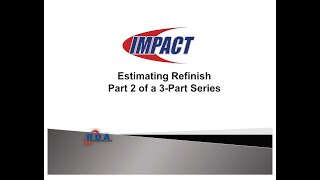 Estimating Refinish:  What you are leaving on the table.  Part 2 of a 3 Part Series screenshot 1