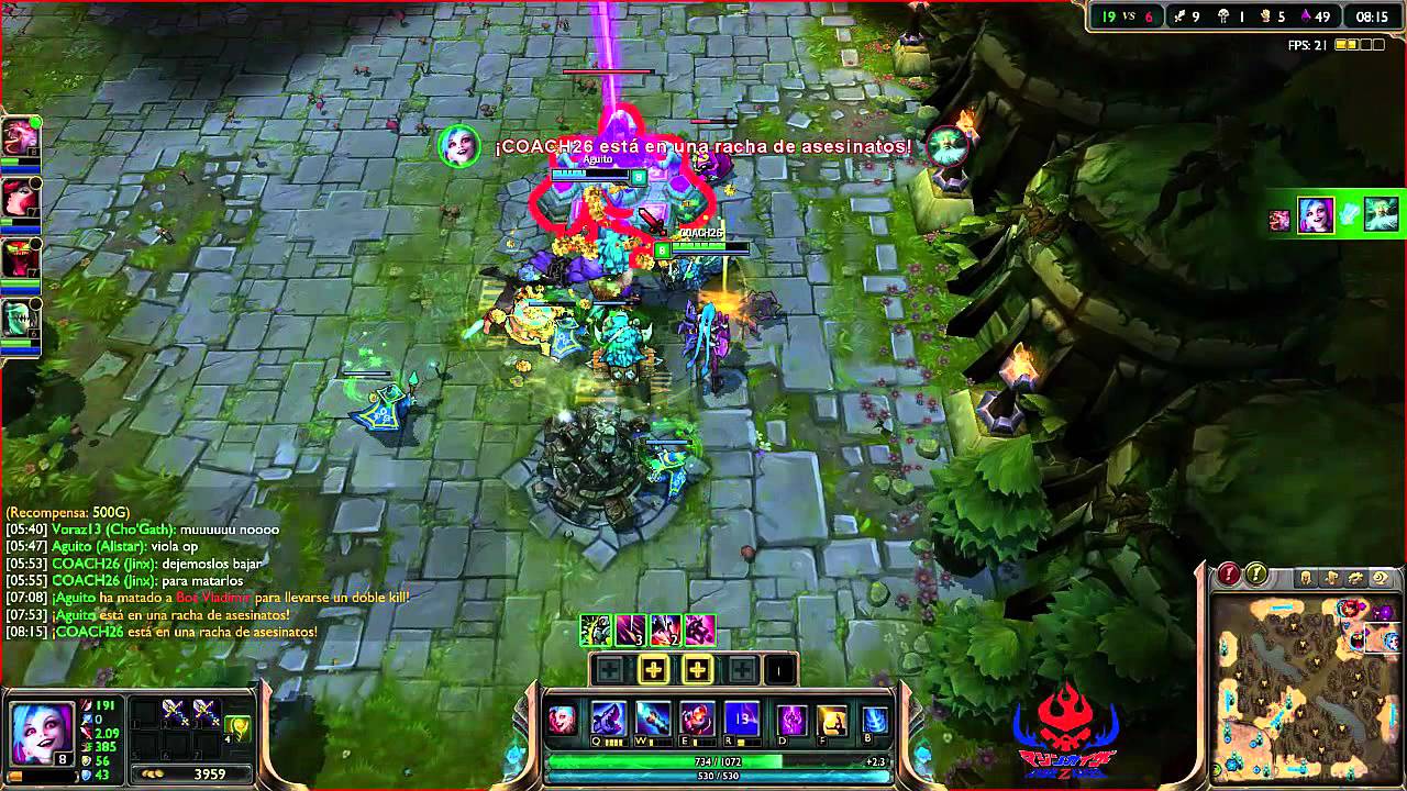 JINX MODO URF League of Legends 2014 04 07 PENTA KILL