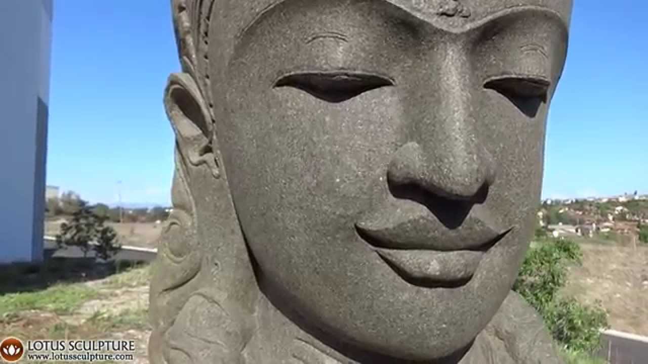 Large Stone Shiva Bust Garden Statue www.lotussculpture.com