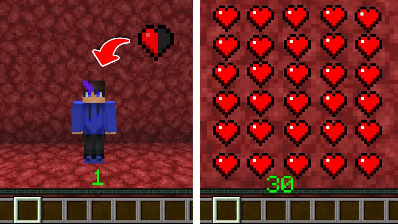 Minecraft, but Your XP = Your Health