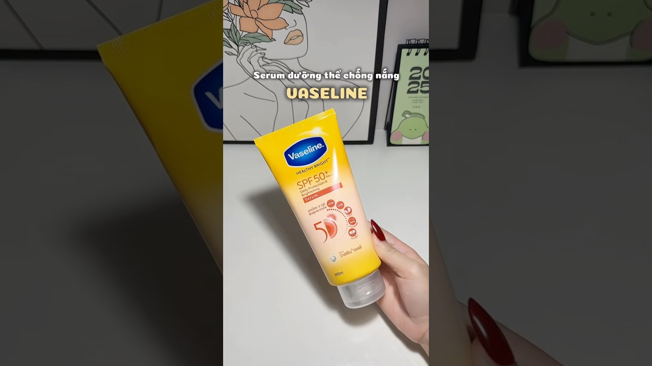 Serum dưỡng thể chống nắng Vaseline - youtube