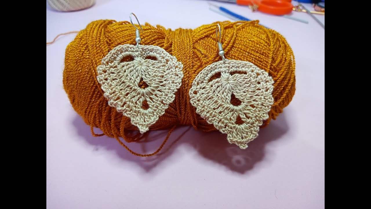 aretes a crochet paso a paso