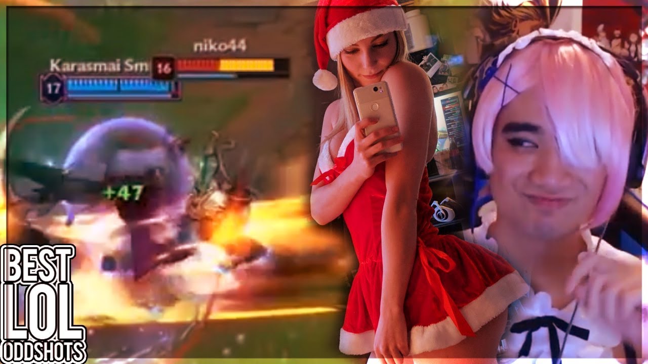 STPeach's THICC christmas costume - Poki and Mitch Jones - Imaqtpie l BEST LOL ODDSHOTS #41