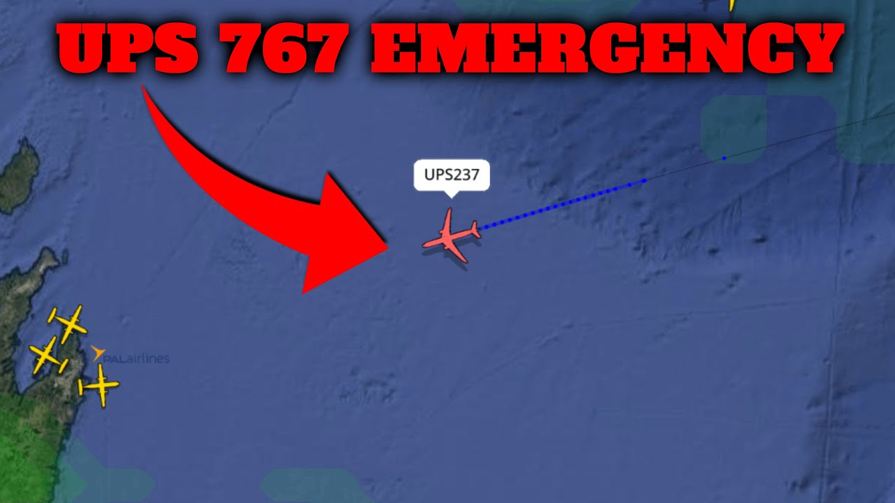 Tracking UPS 767 EMERGENCY