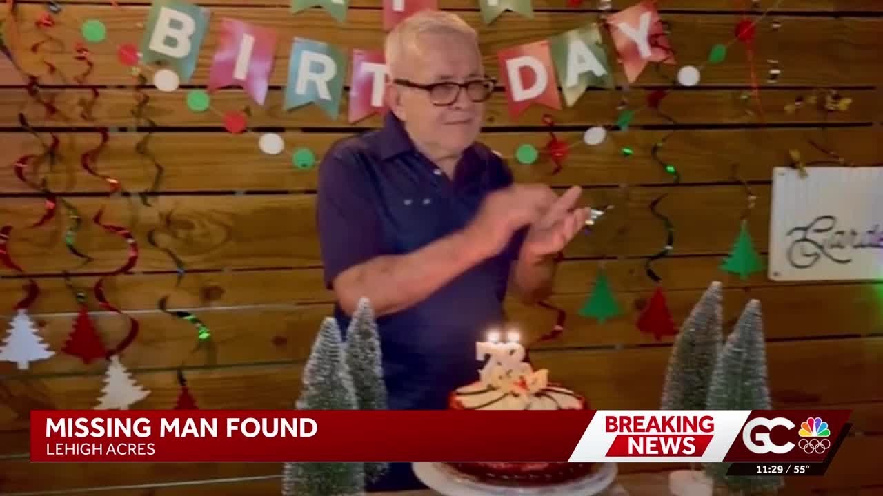 Missing 78-year-old Lee County man found safe - YouTube