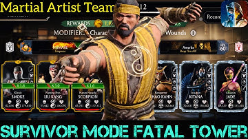 Amazing Gold characters Team | FW Survivor Mode Fatal Tower | MK Mobile