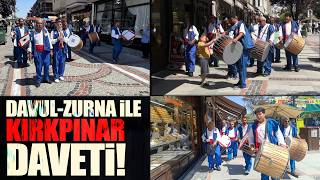 Edirnede Davul Zurna Ekibinden Esnafa Kırkpınar Daveti Iha