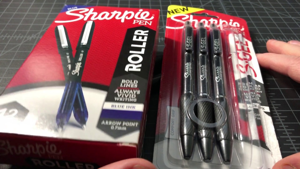 Sharpie SGel and Roller Pens Reviewed YouTube