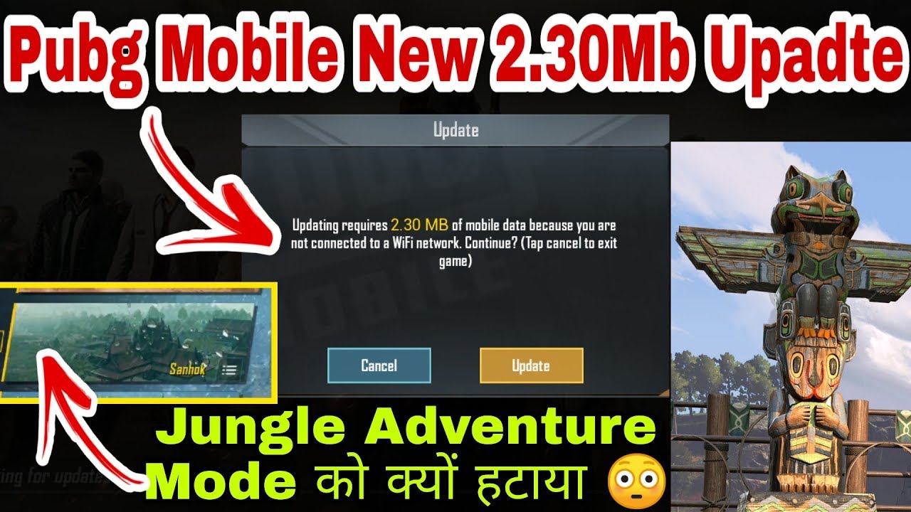 Pubg Mobile New 2.30MB Update | Tribe mode, Jungle Adventure Mode Banned Pubg Mobile