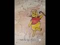 coffee spill art/ Winnie the pooh drawing 🐼✨ #winniethepooh #cartoon