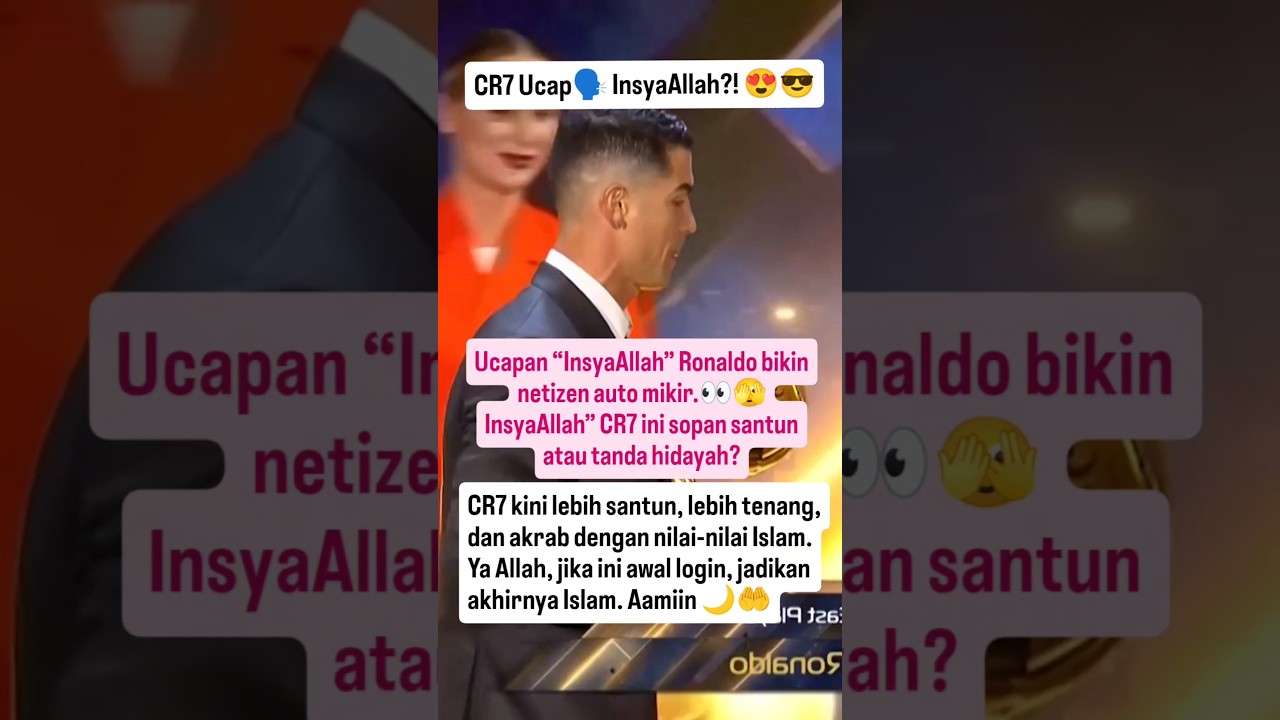 Ronaldo & InsyaAllah😍🤲