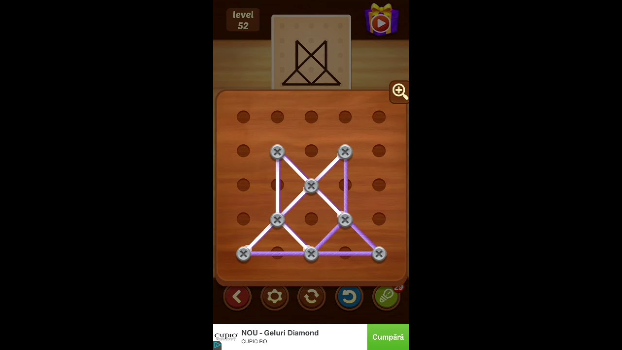 Line Puzzle String Art Pine Level 41 - 60 Walktrough / Solutii Line Puzzle Pine Level 41 - 60