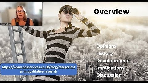 CAQDAS webinar 041 Qualitative-AI : Hoo-ha or Step Change (Christina Silver)