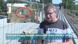 Pěší koridor přes most od 17. do 21. 8. pouze po schodech