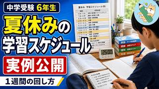 中学受験】夏休みの学習スケジュール(4年/塾なし) | ポチたま中学受験