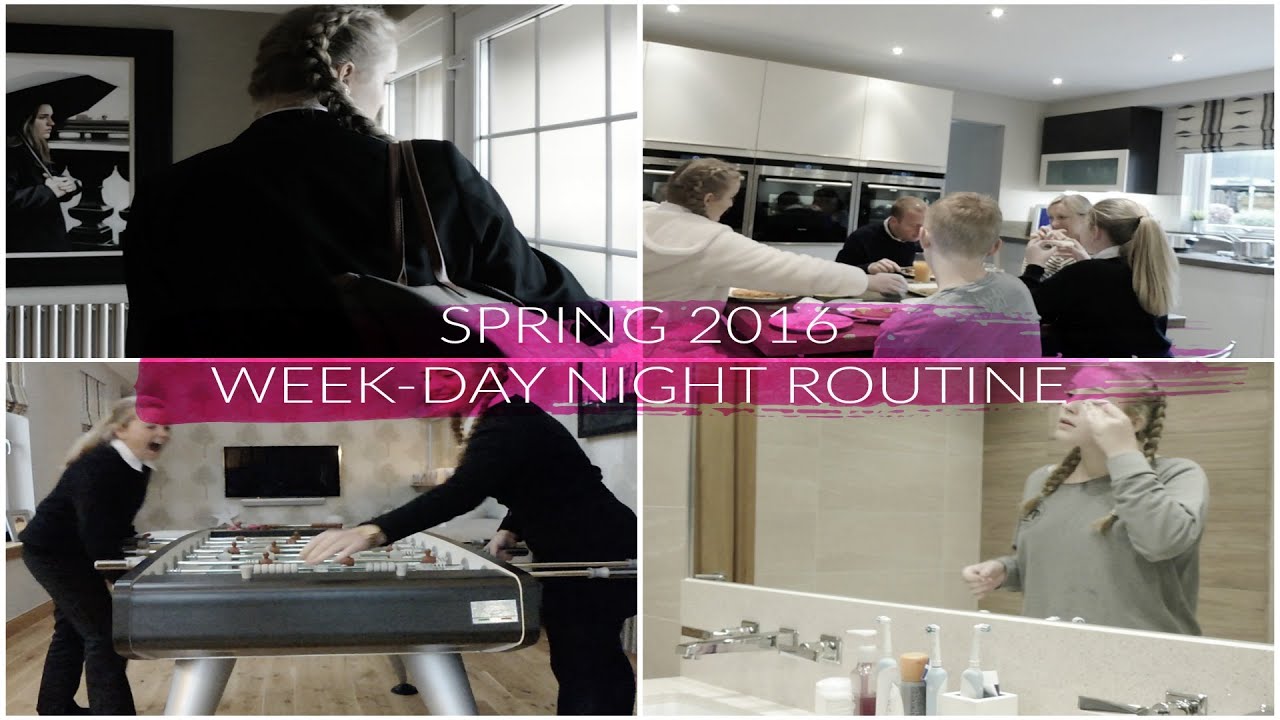 WEEKDAY NIGHT ROUTINE SPRING 2016 | PennysLife