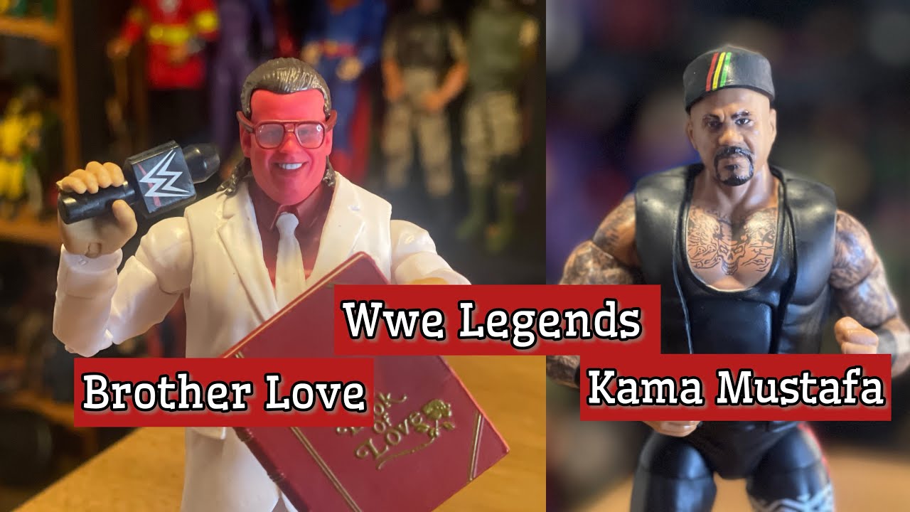 Wwe legends series 19 Brother Love & Kama Mustafa  unboxing & review 