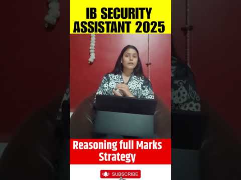 IB SECURITY ASSISTANT 2025 Reasoning Full Marks Strategy Testbook Ytshorts