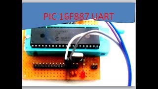serial communication of 16f887|| new application of uart in pic microcontroller||  robot and pc