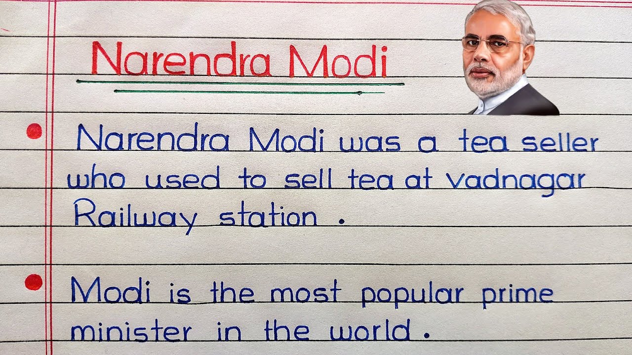 ️10/20 lines on Narendra Modi || Narendra Modi Biography || About ...