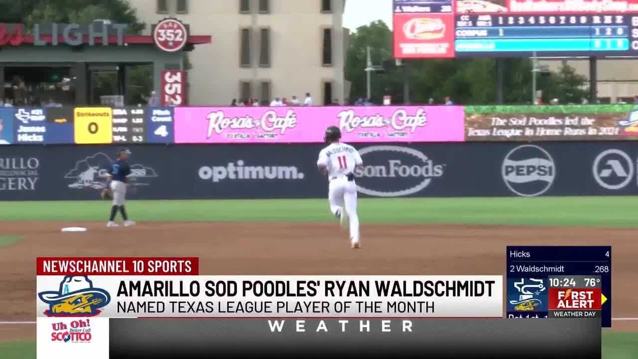 Sod Poodles' Ryan Waldschmidt named Texas League Player of the Month for August