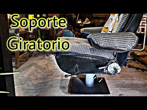 fabricando soporte giratorio para butaca (proyecto van motorhome)