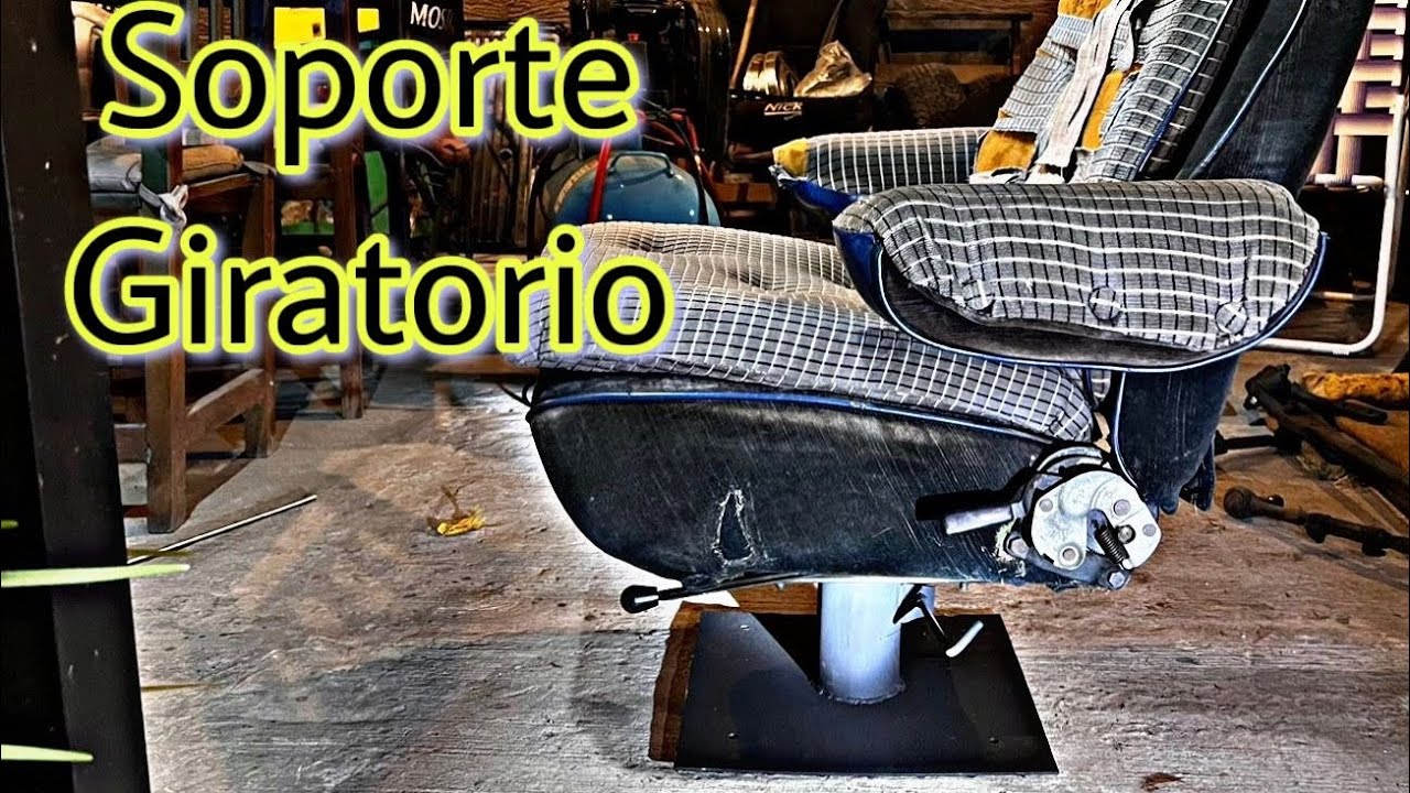 fabricando soporte giratorio para butaca (proyecto van motorhome)