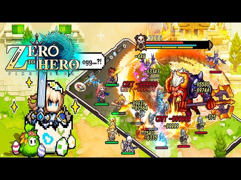 Zero to Hero Gameplay | New Pixel Turn Based Idle RPG Android and iOS