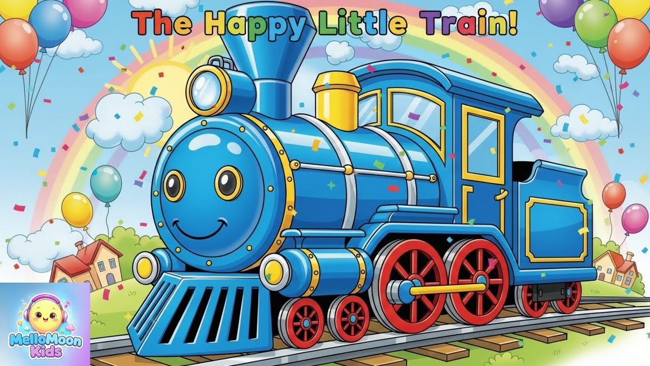 Little Train Animation The Happy Little Train! | animated kids rhyme | MelloMoon Kids - YouTube