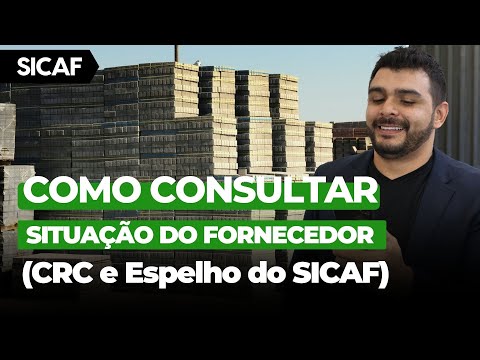 Como Consultar Situação do Fornecedor no SICAF (CRC e Espelho do SICAF) | Passo a passo