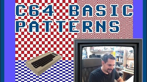 Hi-Res 10 Print Maze | Amiga or Croatian Checkerboard | Commodore 64 Patterns