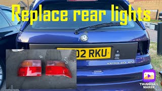 How to remove and install Vauxhall Astra Mk3 rear lights #Astra #GSI