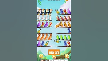 Birdsort Puzzle Game : Level 238 #birdsort #puzzle #shortvideo #shortgame #shortfeed #shorts