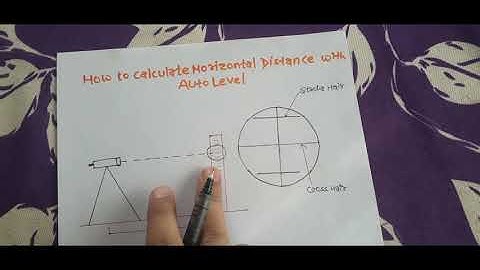 How to measure horizontal distance using Auto level||surveying ||Auto Level|| in site||
