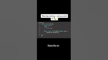 🔍 Find the bug if you can!🎯 Learn Java in a fun & challenging way💡 Short Java codes, real bug #codar